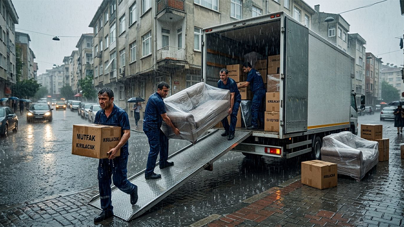 Taşınma günü yağmur yağarsa süreç nasıl yönetilir?
